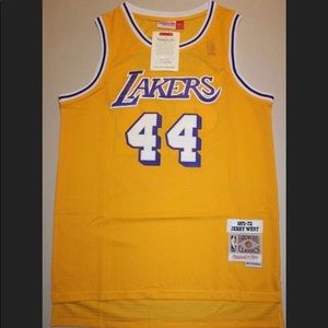 Los Angeles Lakers Jerry West 1971-1972 #44 Jersey Large Mitchell & Ness NWT